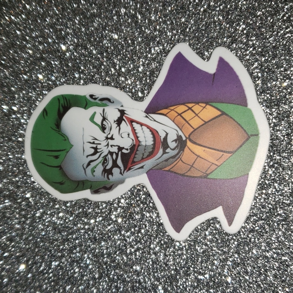 DC COMICS Batman Joker Waterproof Sticker Smile